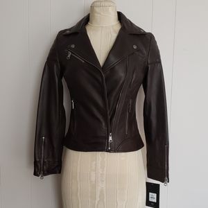 NWOT Marc New York leather jacket Xs